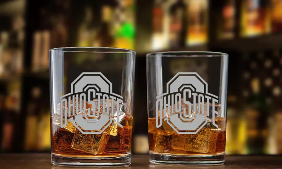 Duck House NCAA 12 Oz. Clear Rock Whiskey Glass Set (2-Pack) - Primary Image
