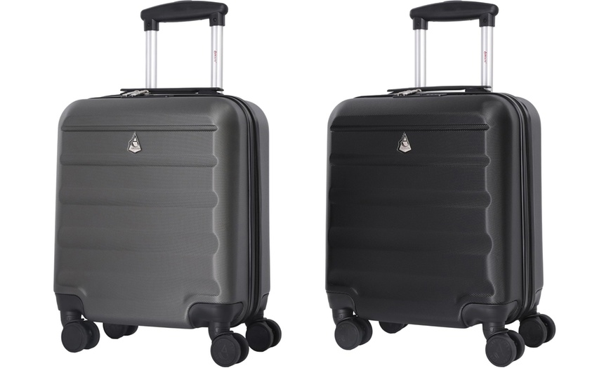 Image 1: Aerolite Cabin Luggage Suitcase 45cm x 36cm x 20cm