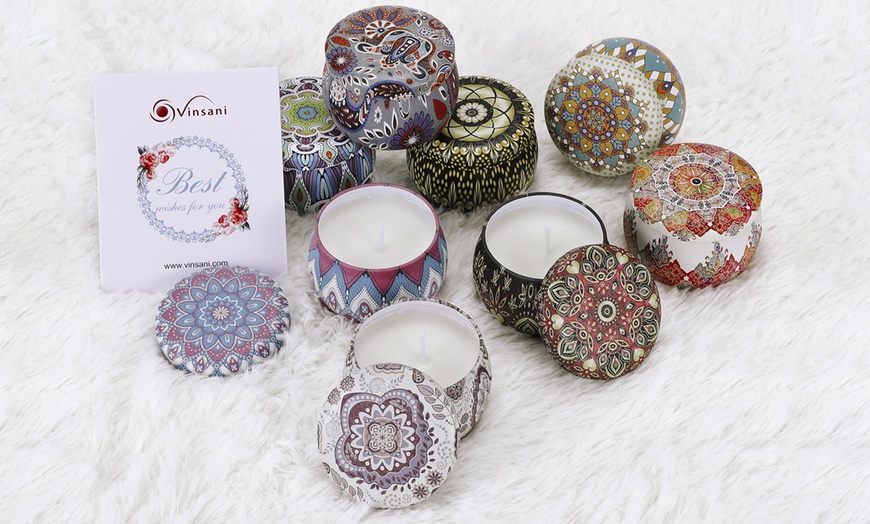 Image 14: Aroma Therapy Scented Candle Gift Set