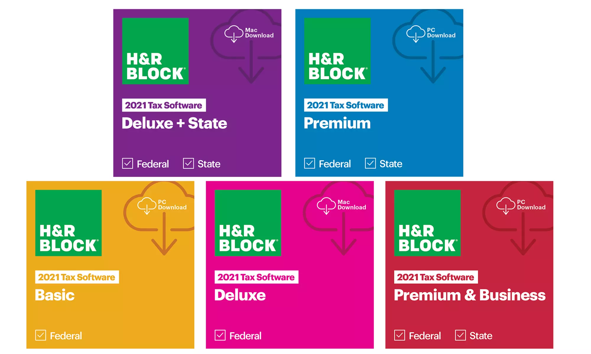 2021 H&R Block Tax Software Digital Download - Primary Image
