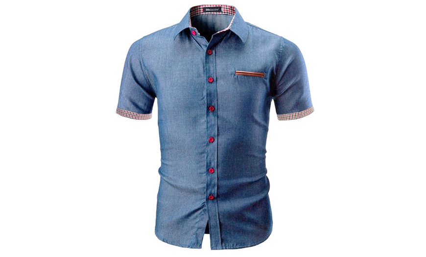 Image 3: Heren denim shirt