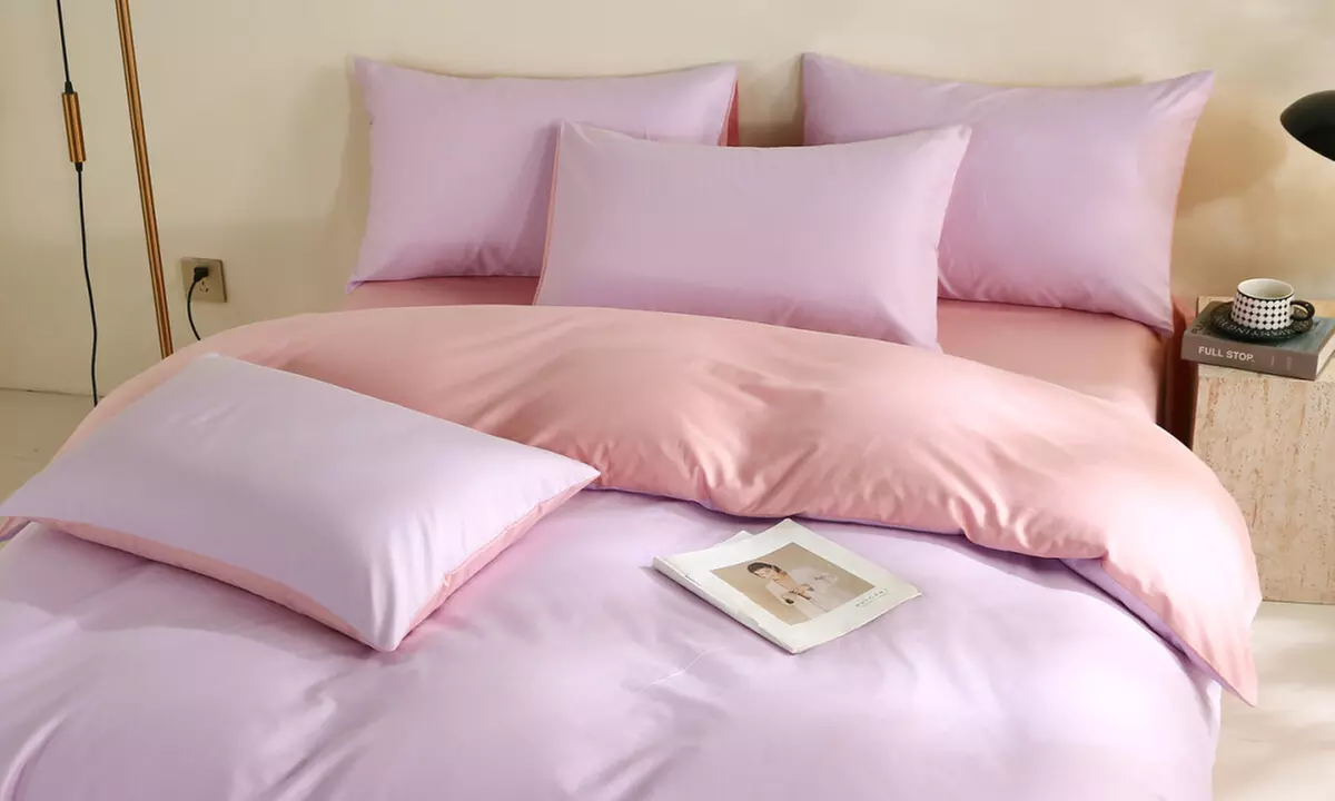 Reversible Pure Cotton Pillowcase Pair