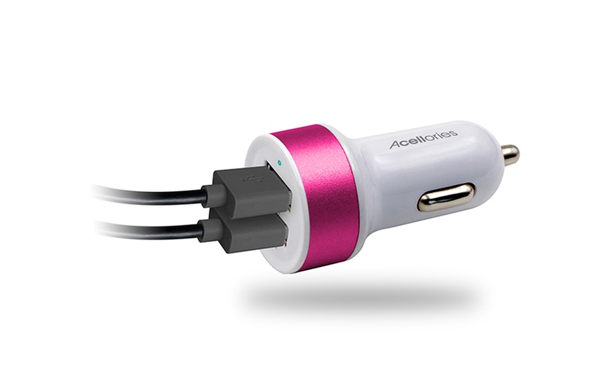 Image 7: 2 USB Car Chargers