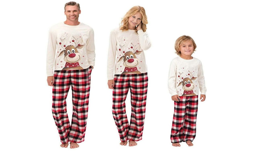 Image 1: Festive Christmas-Themed Pajamas