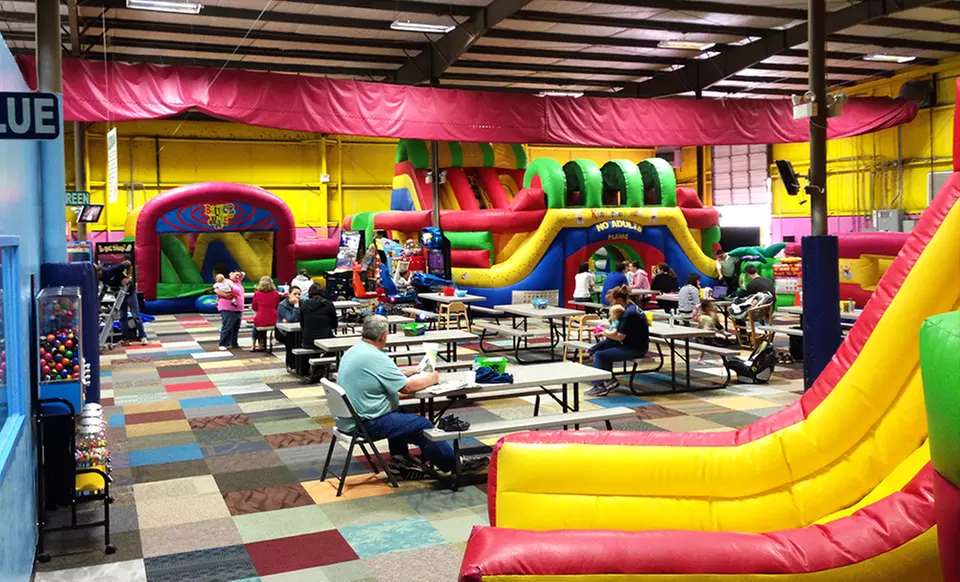 Four Admissions with Popcorn and Soda, or a Party with Pizza for Up to 20 at Kangaroo Jac's (Up to 50% Off) - Primary Image
