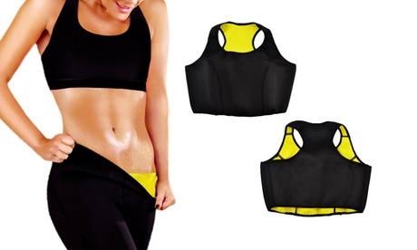 Top e pantaloncino sauna fitness effetto snellente e dimagrante disponibili in 5 taglie