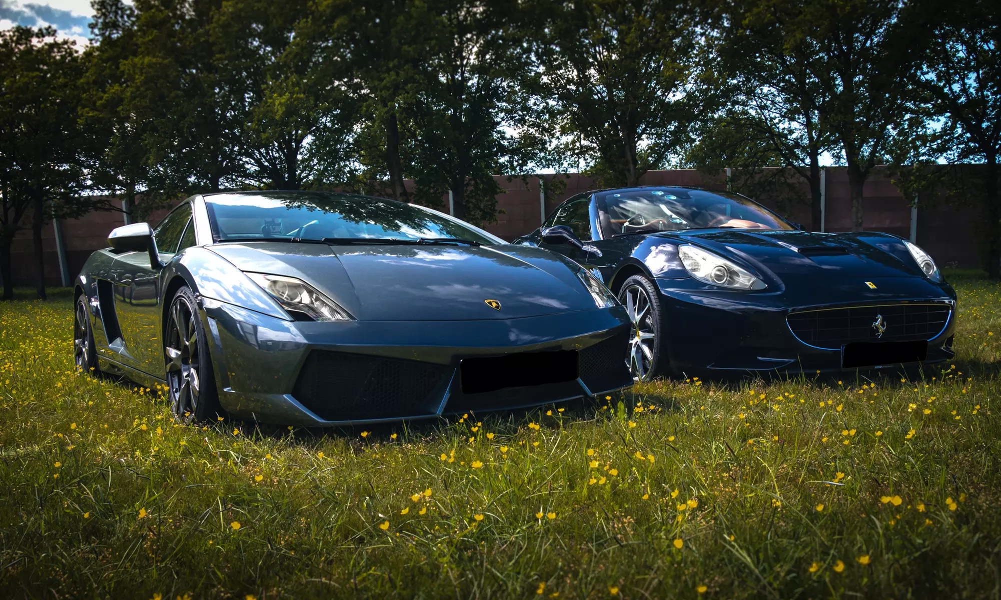 Rijden in een sportwagen