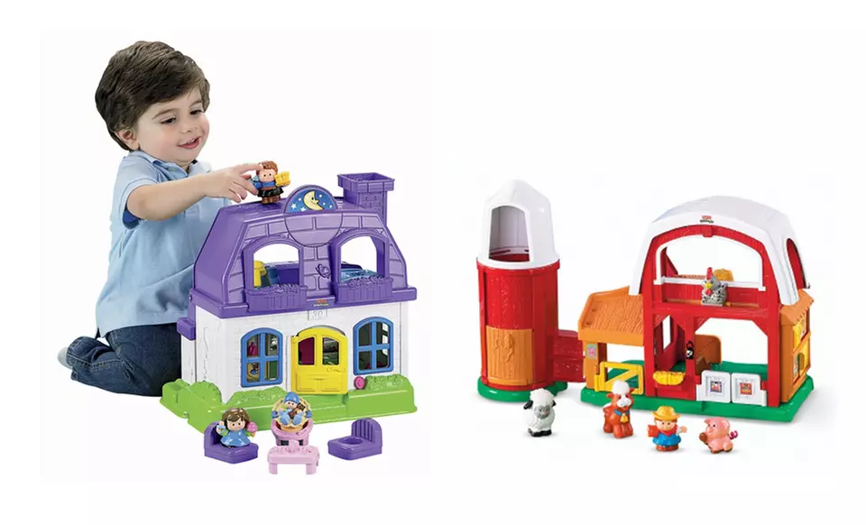 Fisher-Price Little People Animal Sounds Farm or Happy Sounds Home Play Set ($50.99 Total Value). Free Shipping and Free Returns. - Primary Image