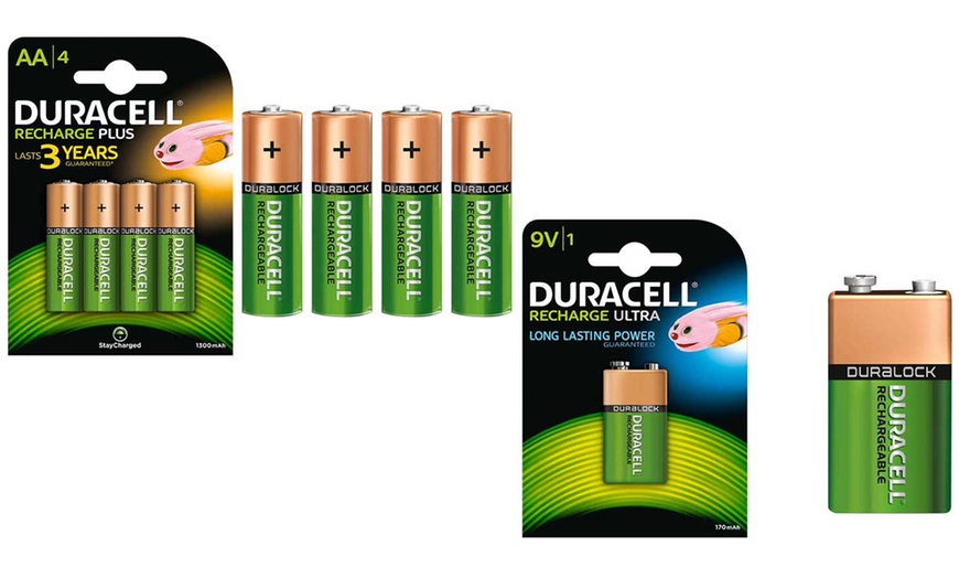 Image 1: Duracell Rechargeable Batteries