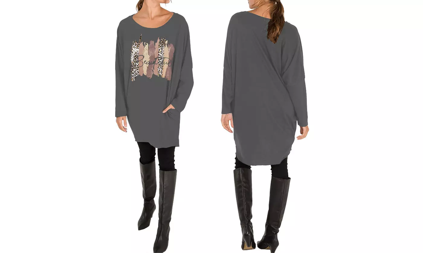 Leopard Print Baggy Top