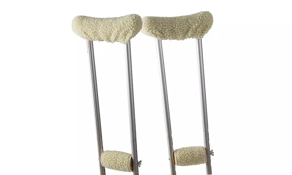 Fleece Underarm Crutch Pads and Hand Grip Covers (4-Piece) - Primary Image