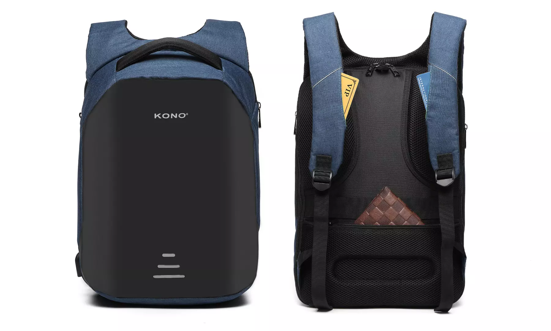 Clearance KONO 20L Reflective Travel Backpack Daily Using With USB Port