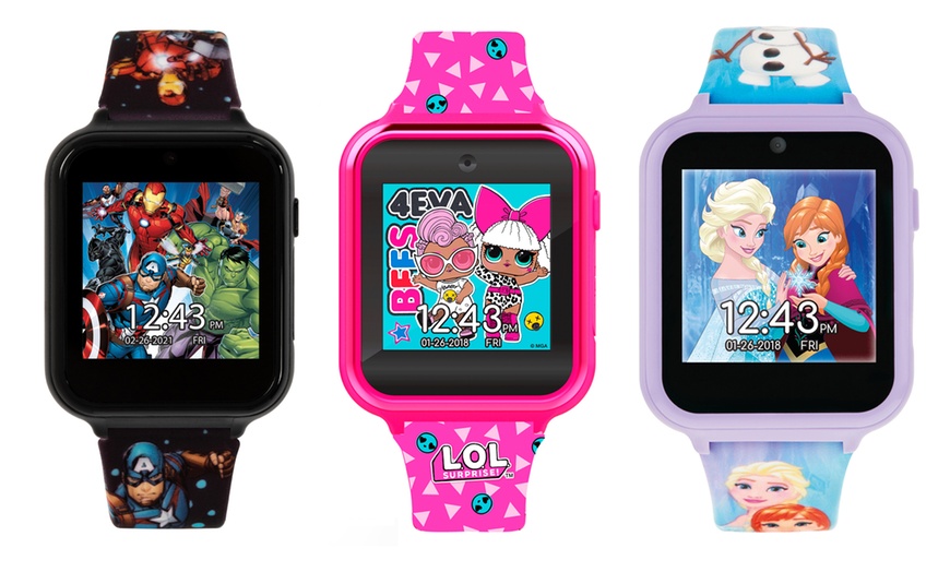 Image 1: Disney, Hasbro, Warner Brothers or LOL Kids' Smartwatch