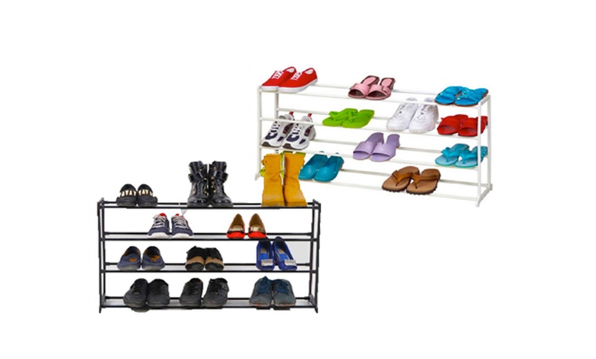 Image 7: Multi-Tier Shoe Rack