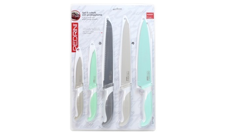 Set di 5 o 10 coltelli Pedrini con lame in acciaio inox