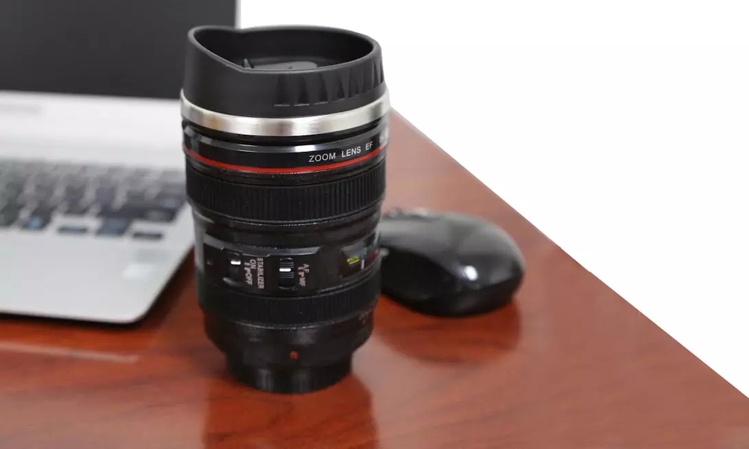 SLR Camera Lens–Style Travel Mug - Primary Image