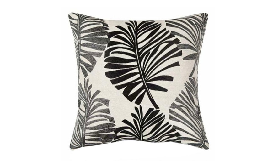 Image 4: Set of Four Cushion Covers with Leaves Design