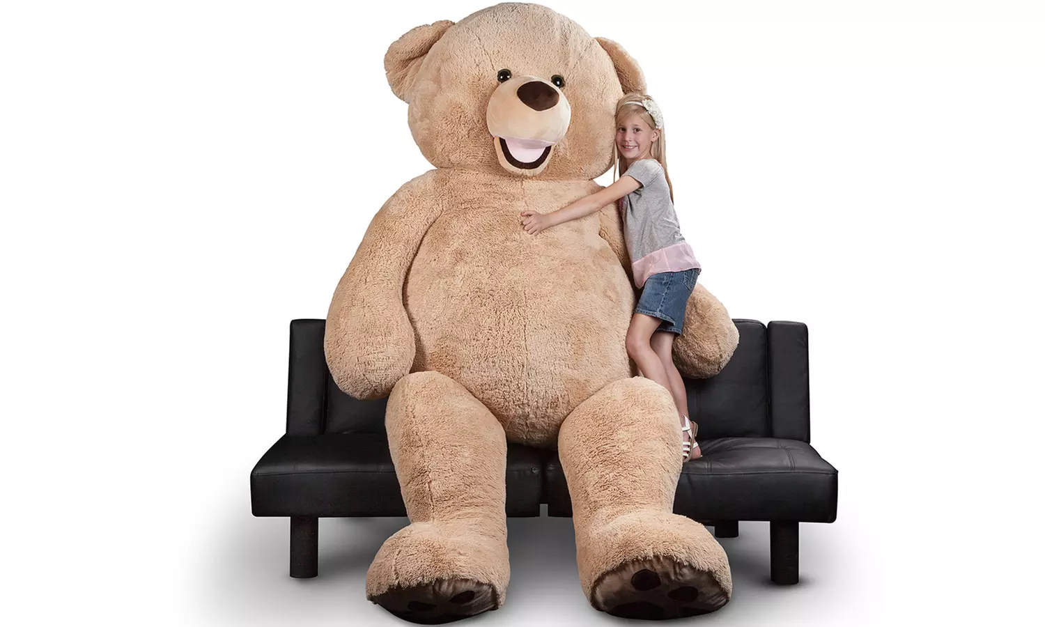 8-Foot Giant Soft and Huggable Teddy Bear - Primary Image