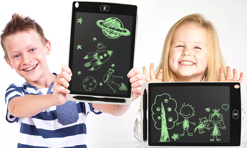 Tablette magique pour dessiner LCD 8,5'', avec bouton pour effacer et stylet - Primary Image