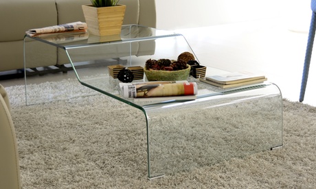 Tavolini trasparenti in vetro disponibili in vari modelli