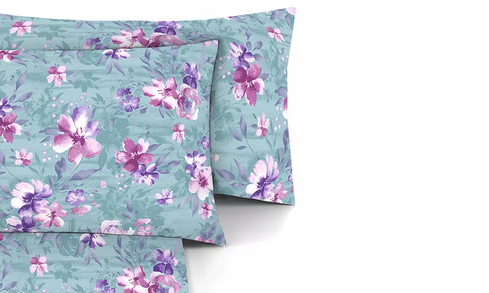 Completo Lenzuola No Stiro, Microfibra effetto Seta, Made in Italy