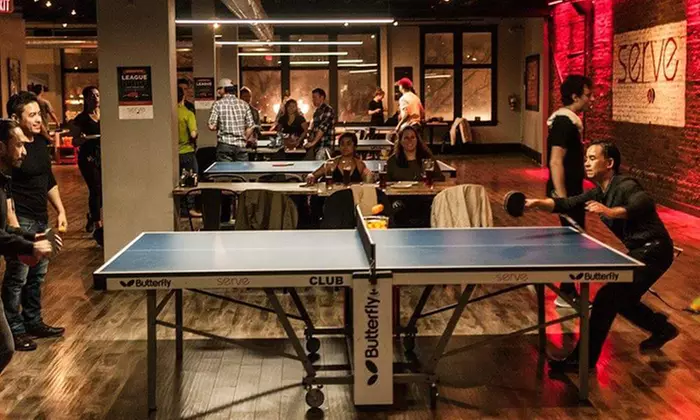 C$15 for C$25 Towards Ping-Pong, Food, Drinks, or Table Rental at Serve Ping Pong Bar And Lounge  - Primary Image