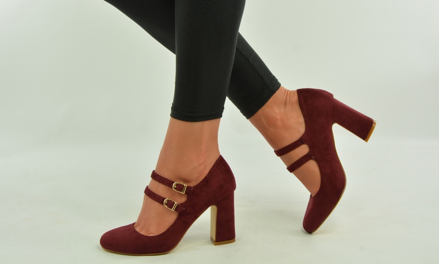 Image 9: Double Strap Pumps