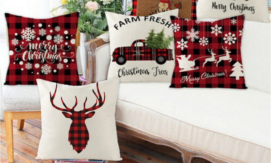 Image 1: Christmas Cushion Cover