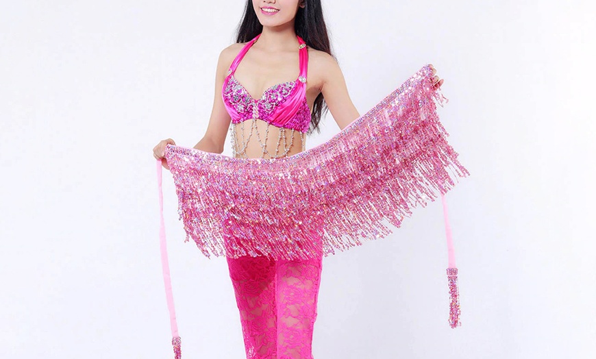 Image 14: Sequin Tassel Sarong Skirt