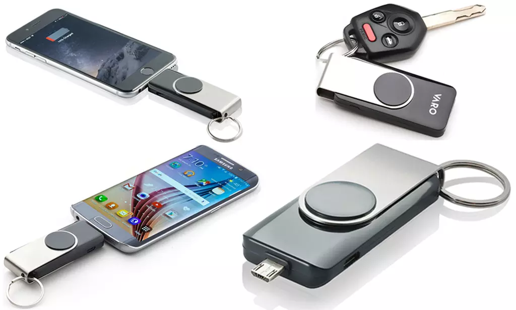 Emergency Charging Keychains for iPhone and Android - Primary Image