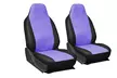 Faux Leather Front Bucket Car Seat Cover Set (2-Piece) - Second Medium