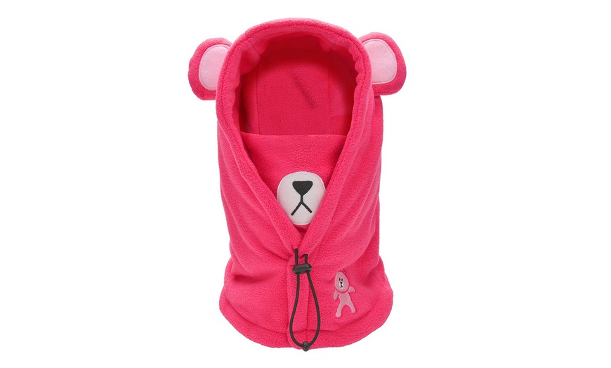 Image 4: Kids' Hooded Bear Snood