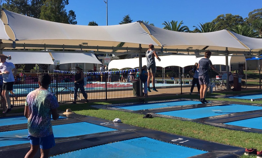 Image 2: Entry to Outdoor Trampoline Park