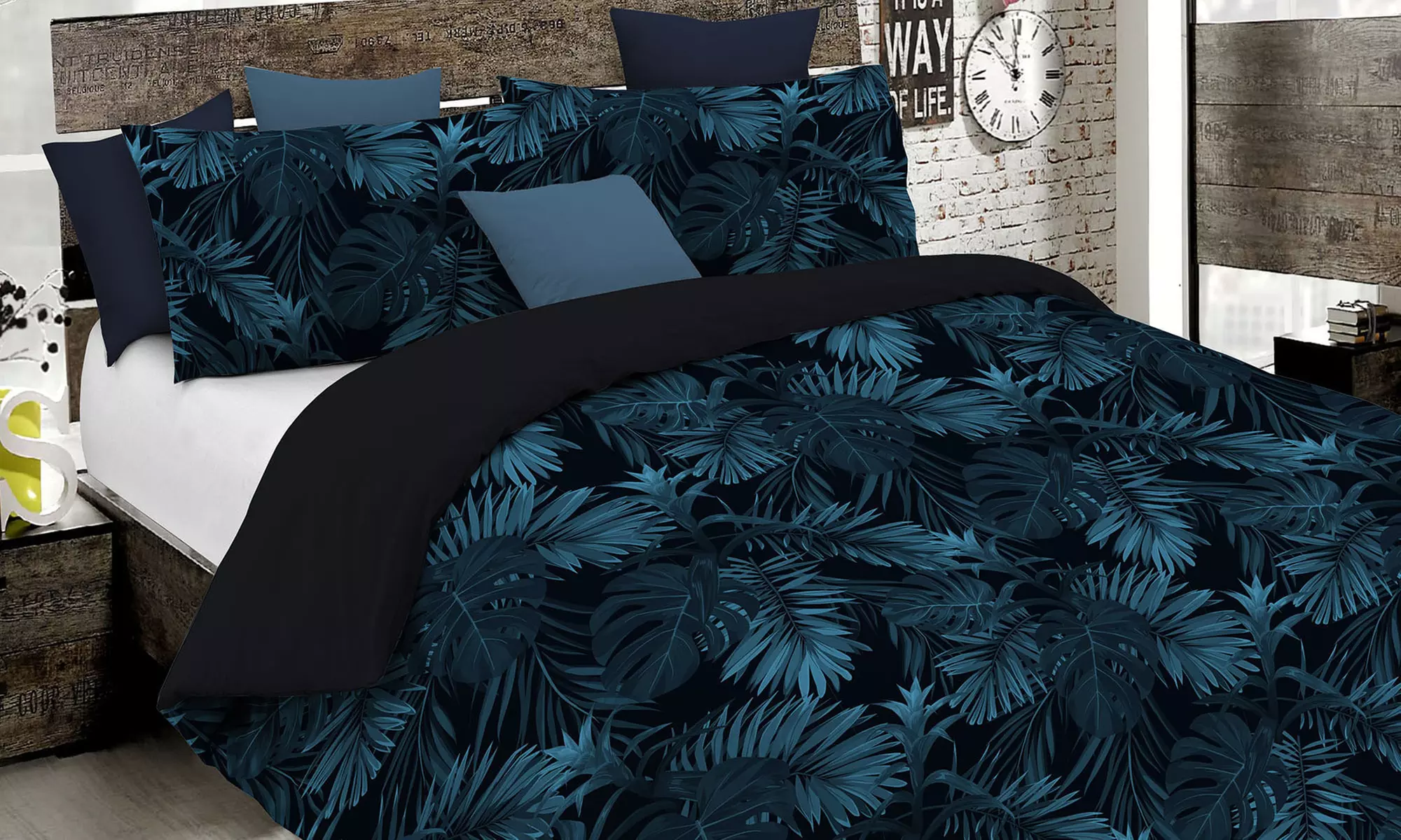 Parure de lit en microfibre, modèle au choix