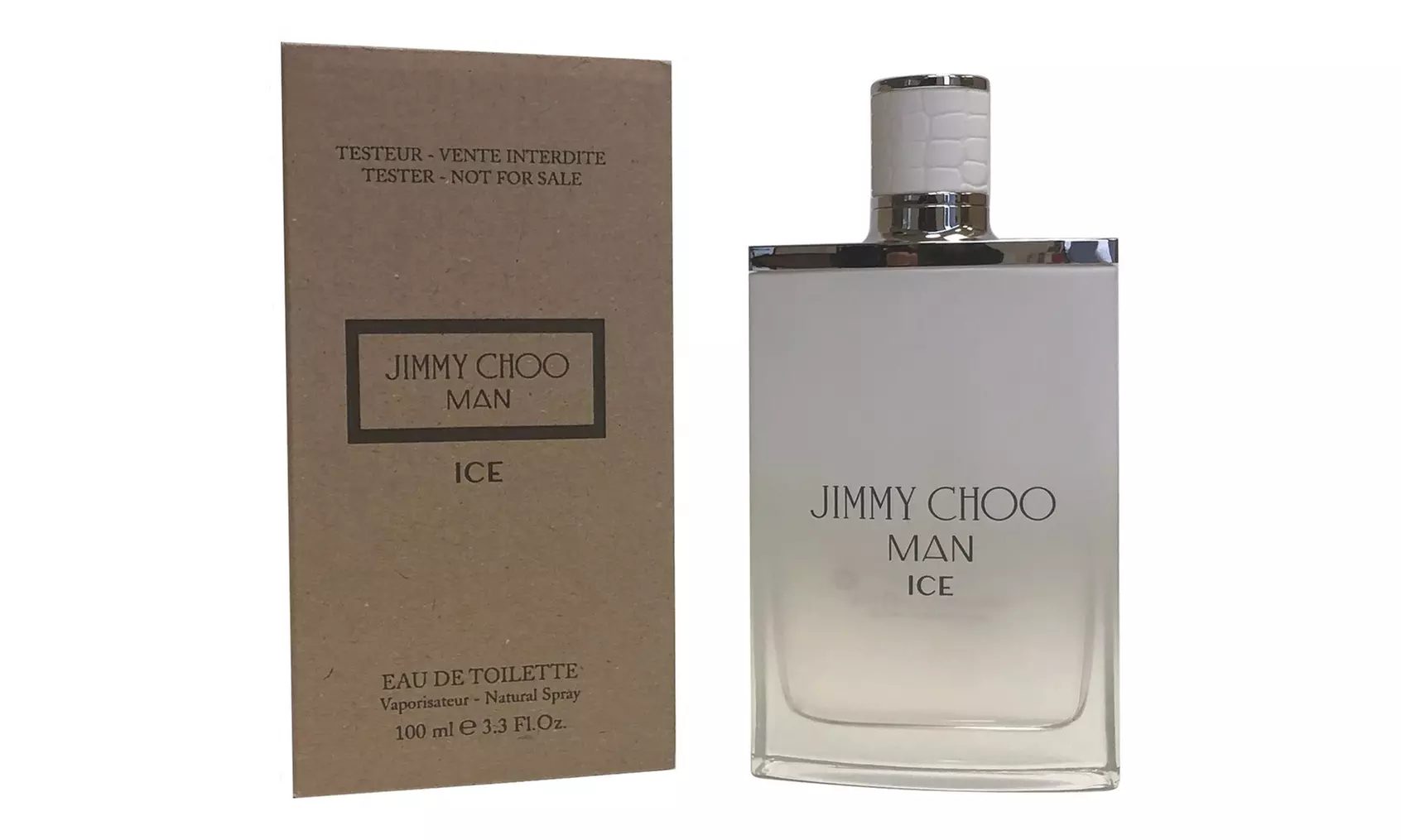 Jimmy Choo Man Ice Eau De Toilette 3.3 oz / 100 ml Brown Box