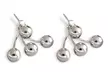 1, 2 ou 3 paires de boucles d'oreilles en argent sterling 925 massif - Second Medium
