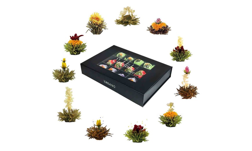 Image 7: Coffret-cadeau de fleurs de thé de la marque Creano