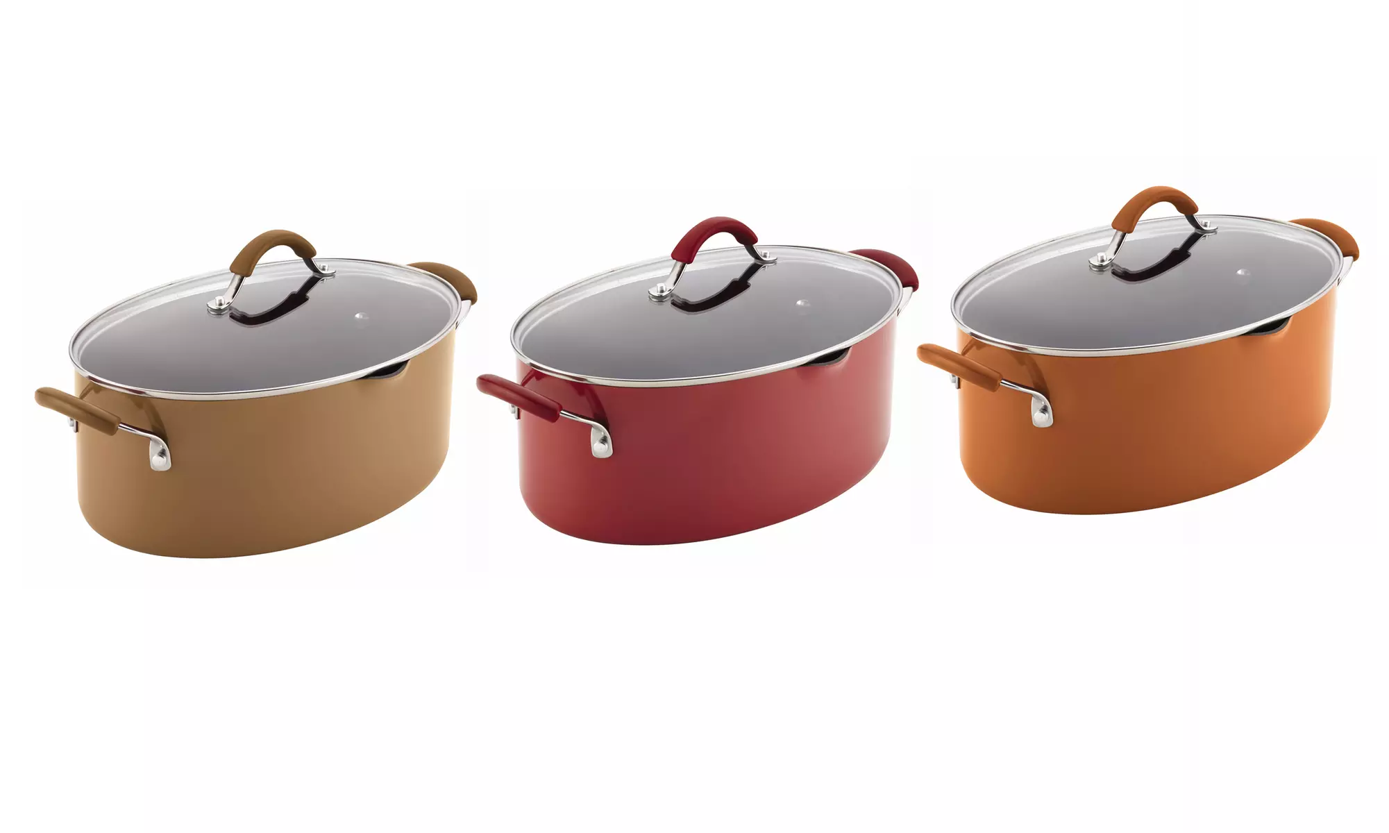 Rachael Ray Cucina Hard Enamel Nonstick 8Qt. Covered Oval Pasta Pot - Primary Image