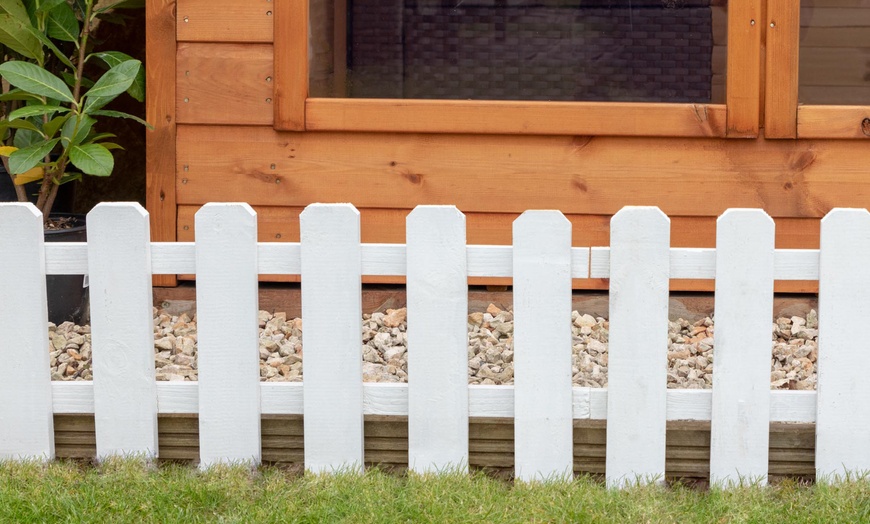 Image 7: 3-Pack of Timber Picket Fence 