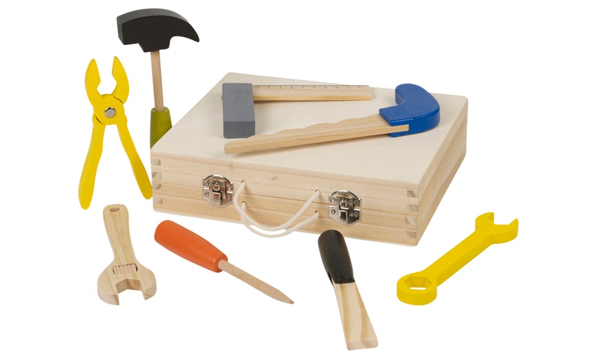 Image 2: Eight-Piece Wooden Tool Set