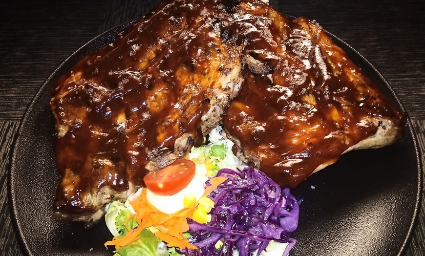 Image 10: Menú de cocina al grill para 2 o 4 con entrante, postre y bebida