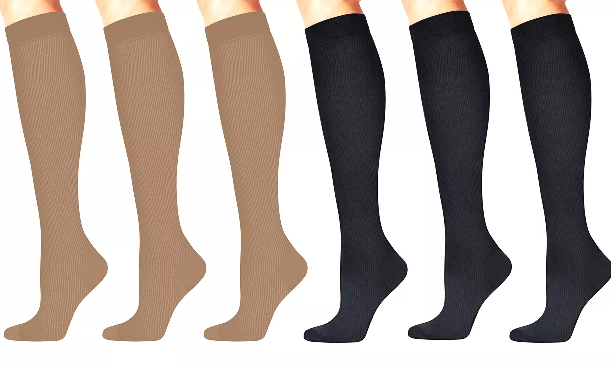 High Energizing Compression Trouser Socks for Men and Women (3-Pack) - Primary Image