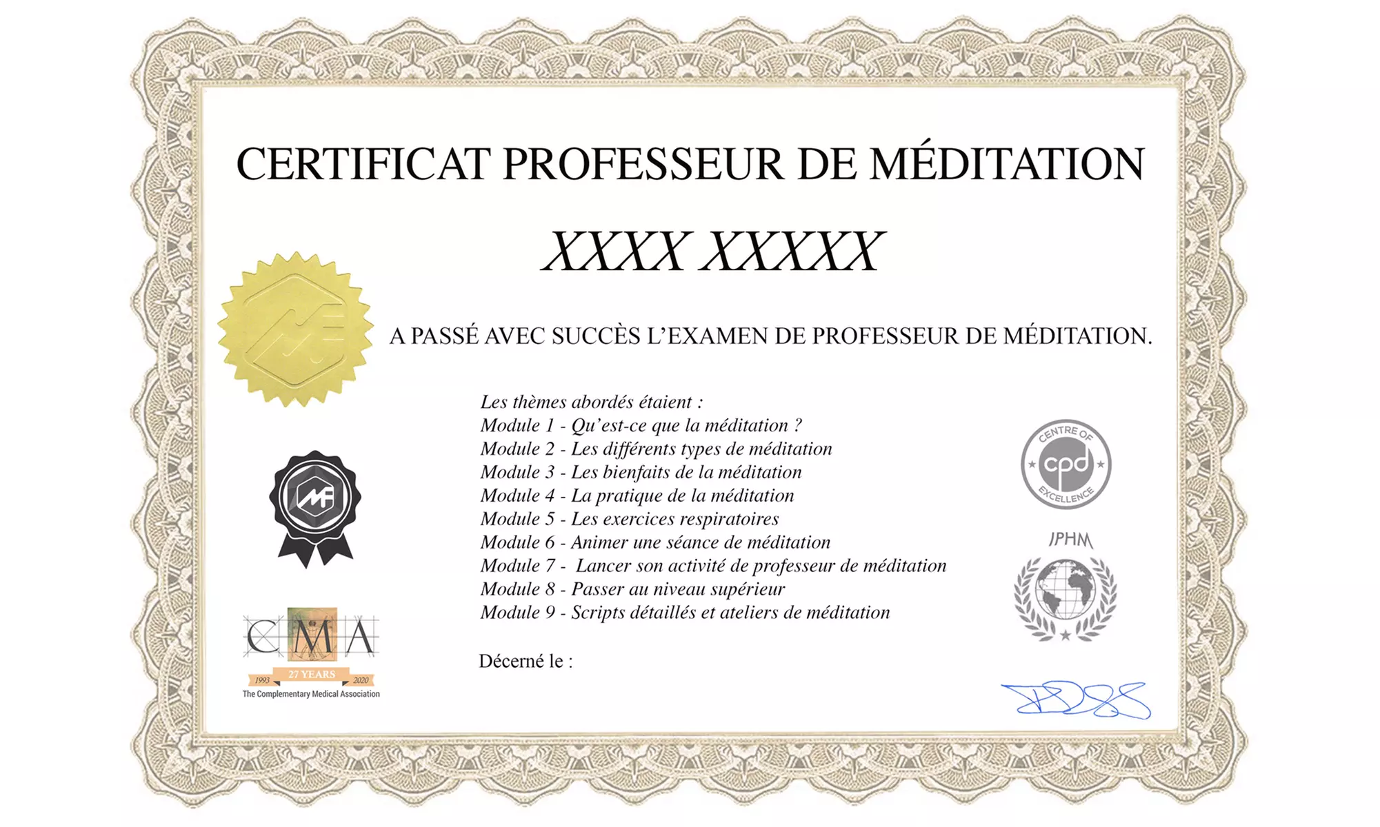Formation en méditation avec MeFormer