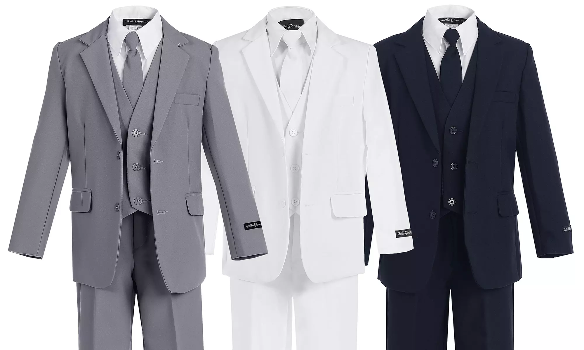 Bello Giovane Kids Slim Fit Formal Dress Suit Set (5-Piece) - Primary Image