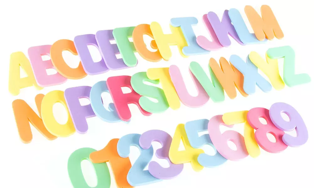 Foam Letters and Numbers Set (36-Piece) - Primary Image