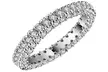Rhodium Sapphire Eternity Band 3.00CTTW - Second Medium