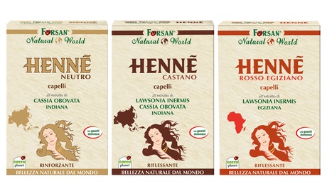 3 o 6 confezioni di coloranti Forsan per capelli disponibili in 3 tipologie