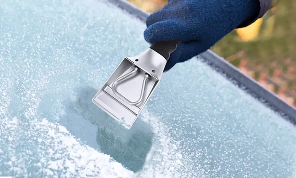 Heated Ice Scraper with Built-In Flashlight - Primary Image