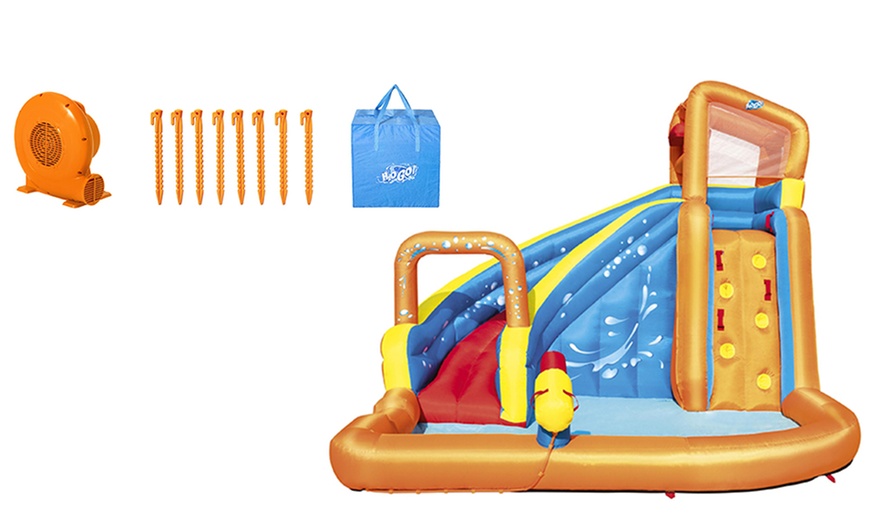 Image 7: Bestway H2OGO! Mega Water Park with Continuous Fan Turbo Splash