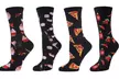 Round The Clock Women's Super Soft Novelty Crew Socks (4 Pairs) - Second Medium